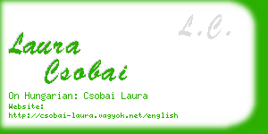 laura csobai business card